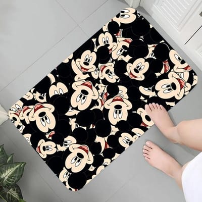 Disney M-Mickey Mouse Vloermat Grafisch Bedrukte Flanellen Deurmatten voor Badkamer Keuken Entree Tapijt Huisdecoratie Matten 30X50CM