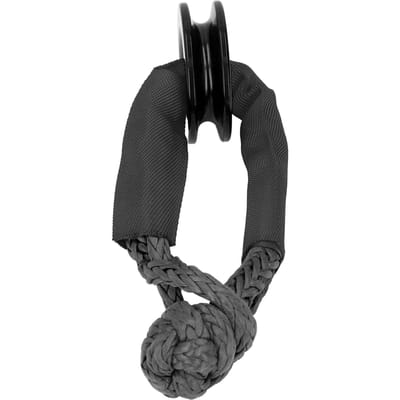 Herstelring Kit Synthetische Zachte Sluiting Touw Aluminiumlegering Snatch Ring voor ATV UTV SUV zwart