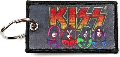 Kiss - Faces & Icons Sleutelhanger - Zwart