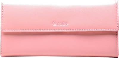 Esquire Leren Portemonnee Viktoria Ladies Long Wallet Apricot Blush Roze