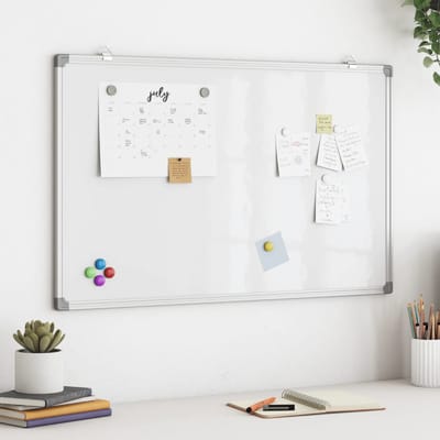 vidaXL - Whiteboard - magnetisch - 100x60x1,7 - cm - aluminium
