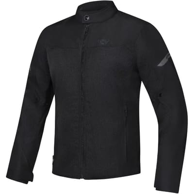 Ixon Fresh Slim Zwart Waterdichte Textiele Motorjas - Jas