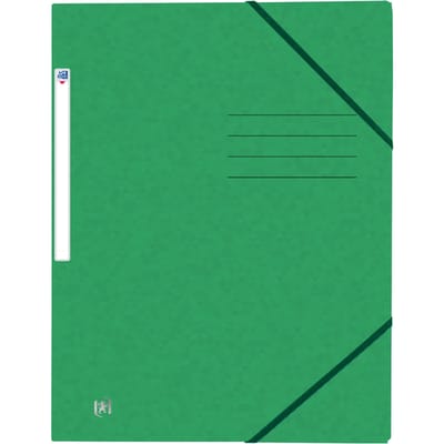 Elastomap Oxford Top File+ A4 3 kleppen 390gr groen