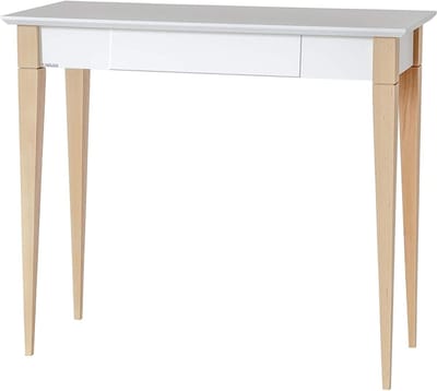 Bureau bijzettafel - Kleine tafel - Thuiswerken organiseren - Eenvoudige montage - 85 cm breed - Wit