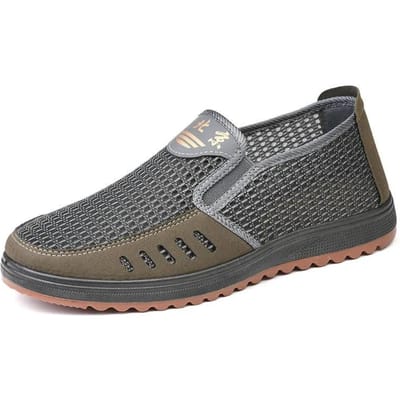 Zomer Ademend Mesh Herenschoenen Luie Casual Sandalen Heren 39 grijs