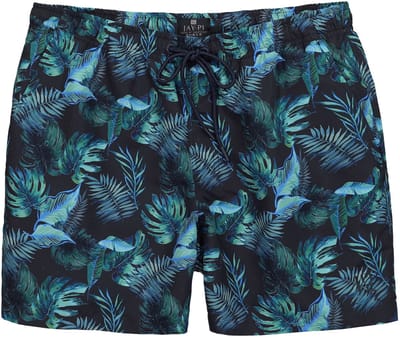 JAY-PI - Heren - zwemshort Buik-Fit beachwear all-over print tot 8XL - Navy blauw - Maat L