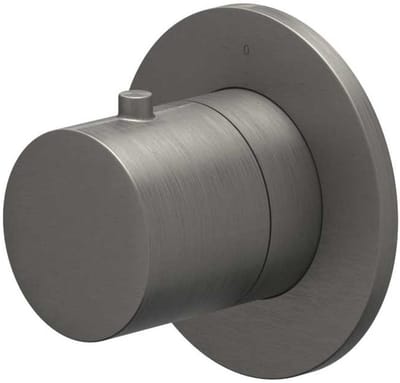 IVY Bond Symmetry Afbouwdeel voor Inbouwstopkraan met Rond Rozet - Geborsteld Metal Black PVD