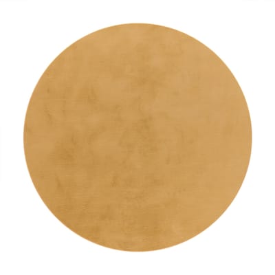 Zacht kleed Solina geel 80 cm rond