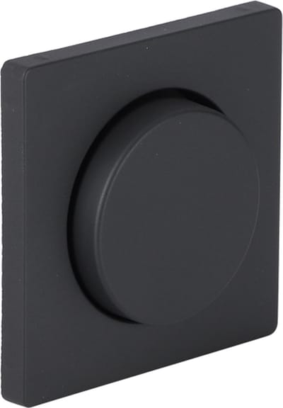 Berker Q1 centraalplaat â€“ met knop â€“ dimmer â€“ antraciet