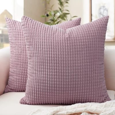 Zachte Corduroy Kussenslopen Set van 2 - 40 x 40 cm - Ideaal voor Bank, Woonkamer en Meisjeskamer