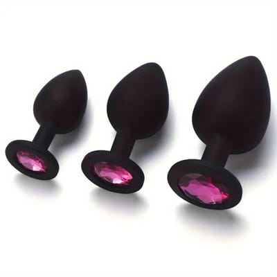 Livano Buttplug Set - Sex Toys voor Koppels - Mannen - Vrouwen - Anaal - 3 Stuks - Roze