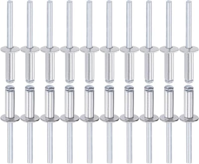 Blindrivets 6mm x 20mm - Aluminium Koepel - Open Eind - Ideaal voor Machineverbinding - ShopVlot