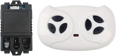 Elektrische Kinderauto Ontvanger - Afstandsbediening Set - Speelgoed Besturen - Soft Start Functie - 6-12V - Zwart