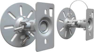 Luidspreker muurbeugels - Boxhouders plafond - Home cinema geluid - Kantelbaar zwenkbaar - Tot 15 kg - Zilver