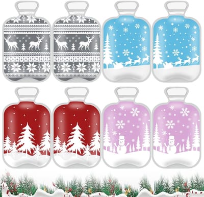 Dailygoods- Handwarmers Oplaadbaar - Herbruikbaar - Set van 8 Stuks - Zakwarmers voor Kinderen - Warmtepads met Kerstthema - Ideaal voor Koude Dagen - Warmteknuffels