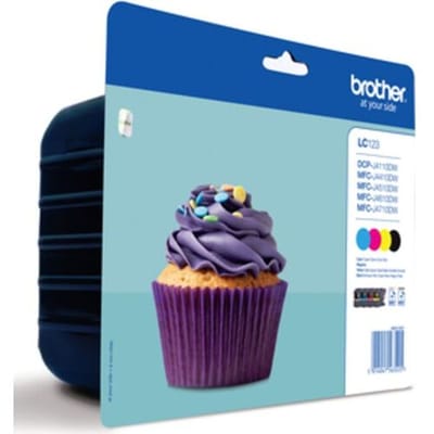 Brother LC-123VALBPDR - Inktcartridge Origineel - 4 stuk(s) / Zwart, Cyaan, magenta, Geel