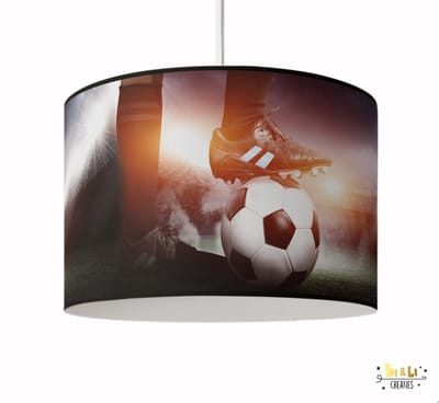 Hanglamp voetbal stadion-verlichting-kinderkamer-incl pendel-E27-lamp-voetbal