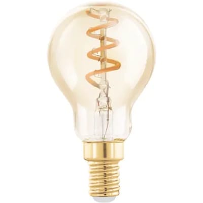 Eglo Ledfilamentlamp Peertje - Amber - D4,5cm - Amber - Dimbaar - Warm Wit - E14 - 4w