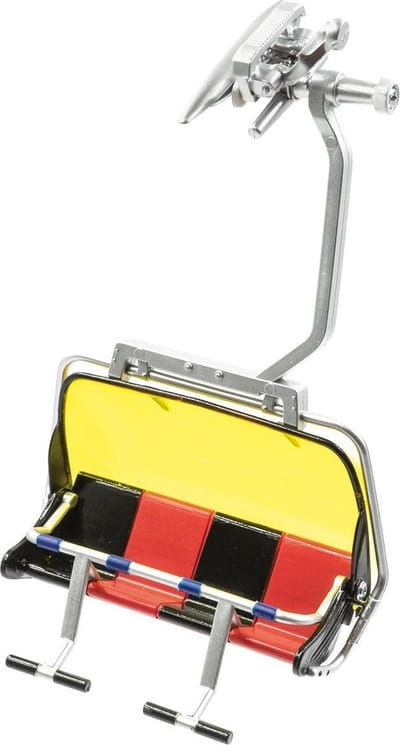 Jägerndorfer - 87300 Zetel voor 4 Personen Zwart Rood Miniatuur Model - 1:32 - Kerstdorp