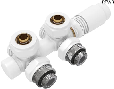 RFWR® Multiblock Radiator Ventielarmaturen voor 50 mm Aansluitingen - Universele Verwarmingsaccessoires
