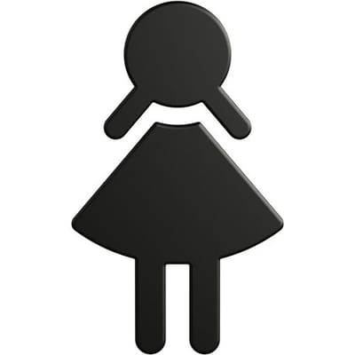 HEWI Series 477/801 Symbol Woman 801.91B020 90