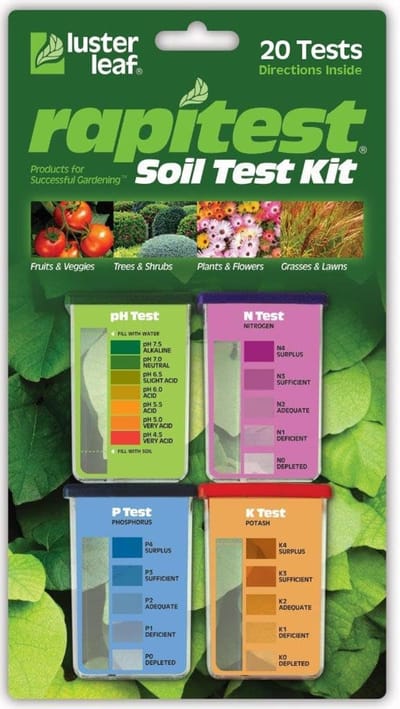 Bodem Test Kit - Plantenvoeding Meten - Tuinonderhoud Optimaliseren - 20 Tests Inclusief - 3x26x11 cm