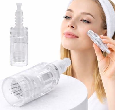 Dermapen Microneedling Cartridges 12 Naalden – 2 Stuks – Screw Port – Voor Derma Pen R-299 / R-312 / R-323 – Steriel Verpakt