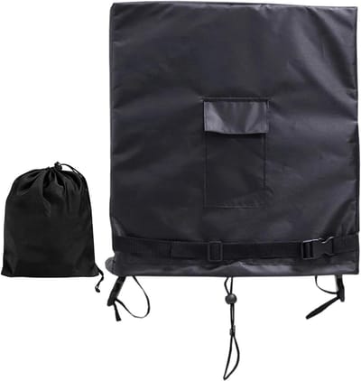 Buitenslanghoes - Haspel Beschermhoes - Tuinonderhoud - Heavy Duty Oxford Stof - 80 x 25.4 x 90 cm - Zwart