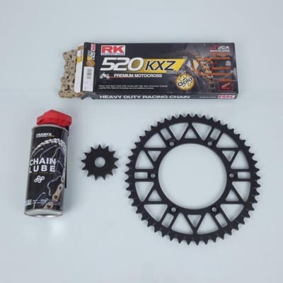 Kit chaîne FE pour moto Yamaha 250 Yz-F 4T 2014 à 2022 13x50 P520 Al 130mm Neuf