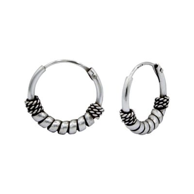 Zilver robuuste 12mm bali oorringen strong | zilveren oorbellen dames | Ear hoops | zilverana | Sterling 925 Silver