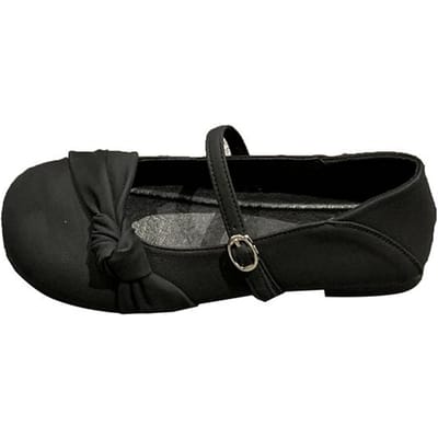 Schoenen voor Dames  Mode Herfst Mary Jane Zoete Dames Flats Effen Kleur Ronde Neus Ondiepe Mond Eén Woord Gespschoenen Dames 38 zwart