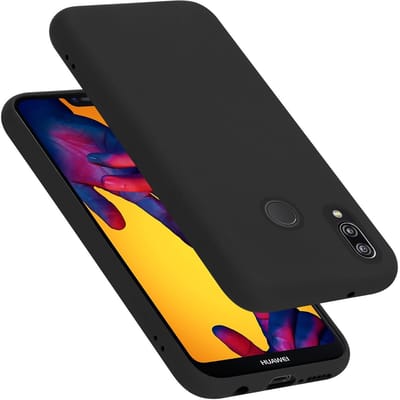 Cadorabo Hoesje geschikt voor Huawei P20 LITE 2018 / NOVA 3E in LIQUID ZWART - Beschermhoes gemaakt van flexibel TPU silicone Case Cover