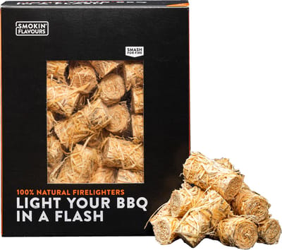 Smokin’ Flavours Aanmaakwokkels – 1kg (ca. 70 stuks) – Ecologisch & geurloos
