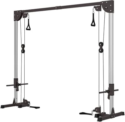 Multifunctionele krachttrainingsstandaard (squats, stretchen), vrijstaand met portaalconstructie, geschikt voor krachttrainingsstations en krachttrainingsapparatuur voor thuisgebruik, in hoogte verstelbaar, training voor het hele lichaam