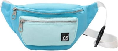 YLX Classic Heuptas. Gebleekte aqua & blauw. Recycled Rpet materiaal. Eco-friendly