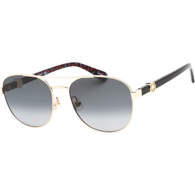 Kate Spade Raglan zonnebril met gouden montuur en grijze glazen
