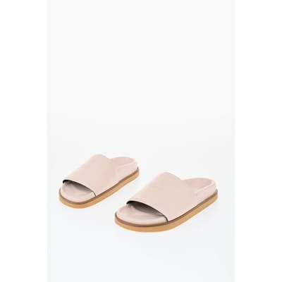 Leren OFF STAMP Slides in Roze