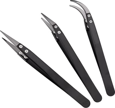MMOBIEL 3x Keramische Soldeerpincet Hittebestendig tot 1600C voor Reparatie / Soldeerwerk