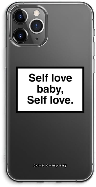 Case Company® - Hoesje geschikt voor iPhone 11 Pro Max hoesje - Self love - Soft Cover Telefoonhoesje - Bescherming aan alle Kanten en Schermrand
