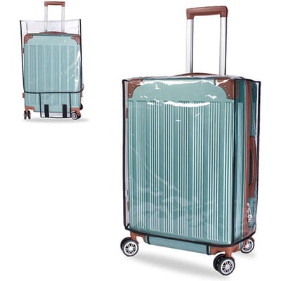 Transparante PVC Reiskofferhoes Koffer Beschermhoes Stofhoes Past Op 20 Inch Bagage 18 gray