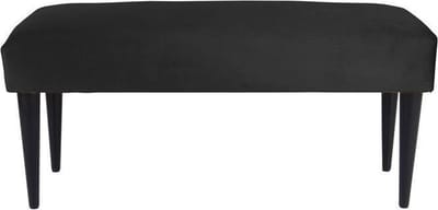 Leitmotiv - Luxurious Bank Velvet 80x40x45cm Zwart