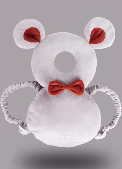 DW4Trading Baby Hoofdbeschermer Muis - Veiligheidskussen - Valrugzak - 3D Ademend - Peuter