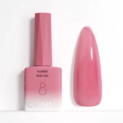 Canni Rubber Base UV Gellak Donker Bubblegum - 9 ml - 08 - Rubber Base Coat - Rubber Base Gel - Rubber Base Gellac - Canni Gellak - Gellak Nagellak