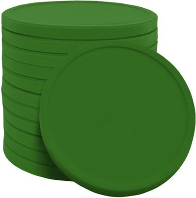 CombiCraft blanco recycle munt gemaakt van biologisch afbreekbaar aardappelzetmeel - groen - Ø 29mm - verpakking 3000 stuks