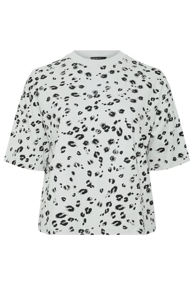 Limited Collection Grijs Tshirt Met Luipaardprint Size 38