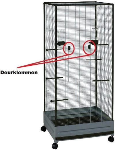 Deurklemmen Voltrega Volière Antraciet