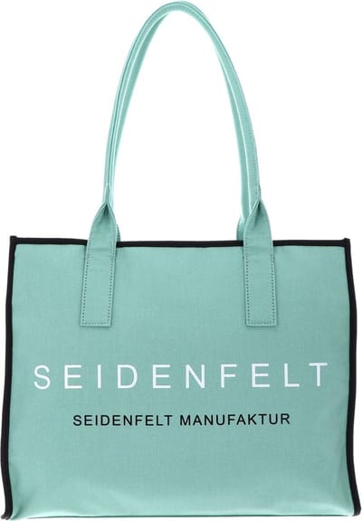 SEIDENFELT MANUFAKTUR Schoudertas Graddis Shopper Mint Mintgroen