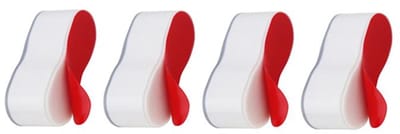 WC Buffers Set - 4 Stuks - Buffer voor Wc - ABS / TPE - Wc-bril beschermen - Vervangbare - Closetbuffer Ovaal - Stootdoppen - Geruisloze en Zachte Sluiting - Closetbuffer - Geschikt voor thuis, kantoor, ziekenhuis - 4.5*1.8*2 cm - Wit