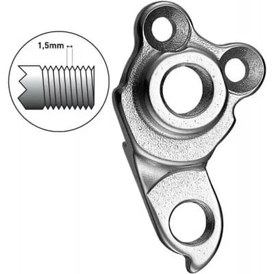 Rechter achterderailleurhanger Union gh-088