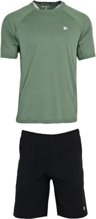 Donnay - Multi Sportset Jim - Trainingsset - Black/Jungle green (549) - maat XL